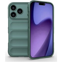 Mobigear Bumpy iPhone 18 Pro Hoesje Flexibel TPU Backcover - Groen