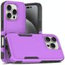 Mobigear Heavy Armor iPhone 16 Pro Hoesje Hardcase Backcover Shockproof - Paars