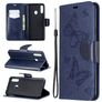 Mobigear Butterfly Samsung Galaxy A20s Hoesje Bookcase Portemonnee - Blauw
