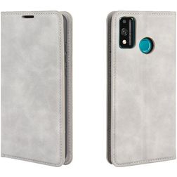 Mobigear Retro Slim HONOR 9X Lite Hoesje Bookcase Portemonnee - Grijs
