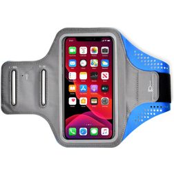 Mobigear Easy Fit Telefoonhouder Hardlopen HONOR 10 Sport Hoesje Neopreen Sportarmband - Blauw