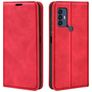 Mobigear Retro Slim TCL 30 SE Hoesje Bookcase Portemonnee - Rood