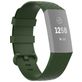 Mobigear Cross Siliconen Fitbit Charge 4 Bandje Gespsluiting - Groen