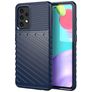 Mobigear Groove Samsung Galaxy A52 Hoesje Flexibel TPU Backcover - Blauw