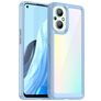 Mobigear Crystal OPPO Reno 7 Lite Hoesje Hardcase Backcover - Transparant / Blauw