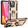 Mobigear Armor Ring Xiaomi Redmi 10C Hoesje Hardcase Backcover Shockproof met Ringhouder - Goud