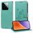 Mobigear Flowers Xiaomi 15 Hoesje Bookcase Portemonnee - Groen