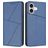 Mobigear Frosted Flip iPhone 17 Hoesje Bookcase Portemonnee - Blauw