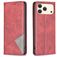 Mobigear Rhombus Slim iPhone 17 Pro Hoesje Bookcase - Rood