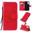 Mobigear Sunflower Samsung Galaxy S20 Hoesje Bookcase Portemonnee - Rood