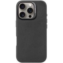 Decoded iPhone 16 Pro MagSafe Hoesje Echt Leer Backcover - Zwart