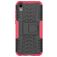 Mobigear Tire HONOR 8S Hoesje Hardcase Backcover Shockproof met Standaard - Zwart / Roze