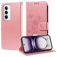 Mobigear Flowers OPPO Reno 12 Pro Hoesje Bookcase Portemonnee - Roségoud