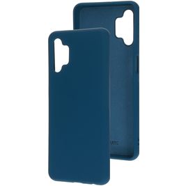 Mobiparts Samsung Galaxy A32 5G Siliconen Hoesje Backcover - Blueberry Blue