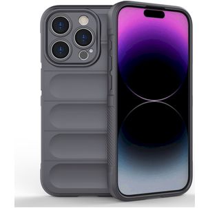 Mobigear Bumpy iPhone 15 Pro Hoesje Flexibel TPU Backcover - Charcoal