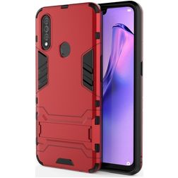 Mobigear Armor Stand OPPO A31 Hoesje Hardcase Backcover Shockproof met Standaard - Rood