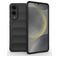Mobigear Bumpy Samsung Galaxy S25 Edge Hoesje Flexibel TPU Backcover - Zwart