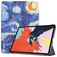 Mobigear Tri-Fold iPad Air 4 (2020) Hoes Bookcase - The Starry Night