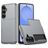Mobigear Card Samsung Galaxy S26 Plus Hoesje Hardcase Backcover Shockproof met Pasjeshouder - Grijs