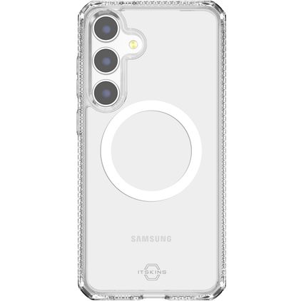 ITSKINS Level 2 HybridMagClear R Doorzichtig Samsung Galaxy S25 MagSafe Hoesje Hardcase Backcover Shockproof - Transparant
