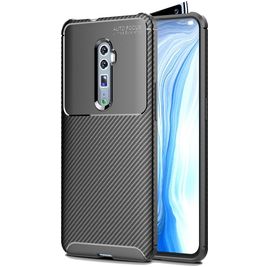 Mobigear Racing OPPO Reno2 Hoesje Flexibel TPU Backcover - Zwart Mobigear Racing OPPO Reno2 Hoesje Flexibel TPU Backcover - Zwart