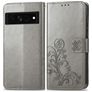 Mobigear Clover Google Pixel 7 Hoesje Bookcase Portemonnee - Grijs