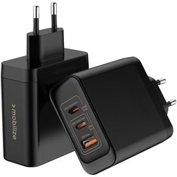 Mobilize Wall Charger Triple USB / USB-C Power Delivery 100W - Zwart