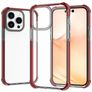 Mobigear Full Bumper iPhone 14 Pro Hoesje Hardcase Backcover Shockproof - Transparant / Rood