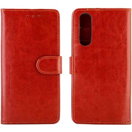 Mobigear Wallet OPPO Reno 3 Pro Hoesje Bookcase Portemonnee - Bruin