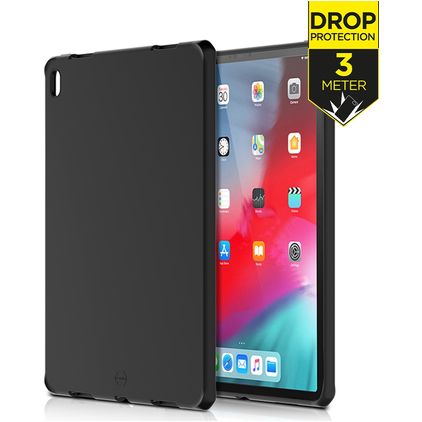 ITSKINS SpectrumSolid iPad Pro 11 Inch (2018) Hoes Flexibel TPU Backcover - Plain Black