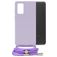 Mobilize Lanyard Gelly Samsung Galaxy A13 4G Flexibel TPU Hoesje met koord - Pastel Purple