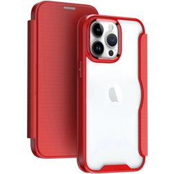 Mobigear Smart Fit iPhone 15 Pro Max Hoesje Hardcase Bookcase - Rood