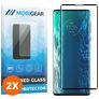Mobigear Curved Motorola Edge (2020) Glazen Screenprotector - Case Friendly - Zwart (2-Pack)
