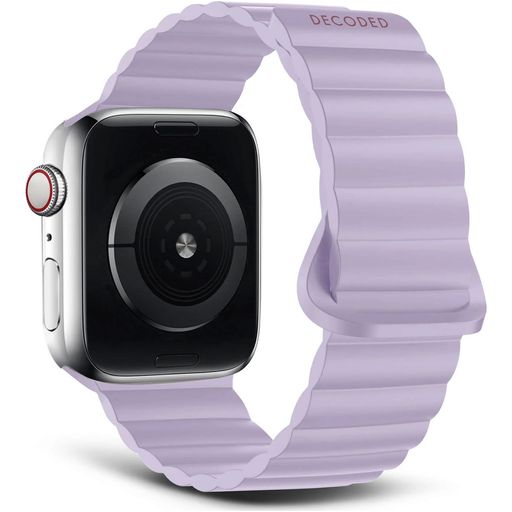 Decoded Traction Loop Siliconen Apple Watch Bandje Magneetsluiting - 42/41/40/38 mm - lavender