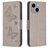 Mobigear Butterfly iPhone 15 Plus Hoesje Bookcase Portemonnee - Grijs