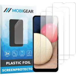 Mobigear Samsung Galaxy A02s Screenprotector Folie - Case Friendly (3-Pack)