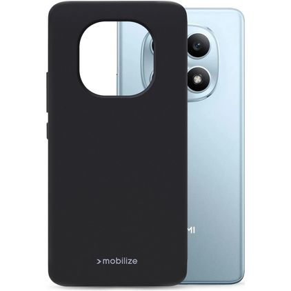 Mobilize Rubber Gelly Xiaomi Redmi Note 17 Hoesje Flexibel TPU Backcover - Zwart