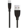Mobiparts USB-A naar USB-C Kabel 1 Meter - Zwart