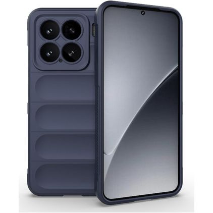 Mobigear Bumpy Xiaomi 15 Hoesje Flexibel TPU Backcover - Donkerblauw