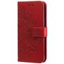 Mobigear Flowers POCO F4 Hoesje Bookcase Portemonnee - Rood