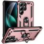 Mobigear Armor ring Samsung Galaxy S25 Ultra Hoesje Hardcase Backcover Shockproof met Ringhouder - Roségoud