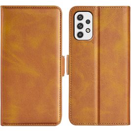 Mobigear Slim Magnet Samsung Galaxy A23 Hoesje Bookcase Portemonnee - Cognac