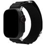 Mobilize Alpine Nylon Apple Watch Bandje Gespsluiting - 42/41/40/38 mm - Zwart