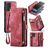 Caseme 008 Samsung Galaxy A52 Hoesje Uitneembare 2in1 Bookcase Portemonnee - Rood