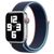 Mobigear Woven Nylon Apple Watch Bandje Klittenbandsluiting - 42/41/40/38 mm - Marineblauw