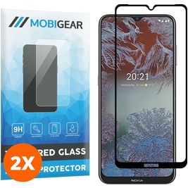 Mobigear Premium Nokia G10 Glazen Screenprotector - Case Friendly - Zwart (2-Pack)