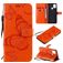 Mobigear Butterfly Samsung Galaxy A21s Hoesje Bookcase Portemonnee - Oranje
