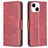 Mobigear Excellent iPhone 15 Hoesje Bookcase Portemonnee - Rood