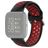 Mobigear Sport Plus Buckle Siliconen Fitbit Versa 2 Bandje Gespsluiting - Zwart / Rood