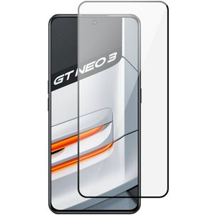 Mobigear Premium Realme GT Neo 3 Glazen Screenprotector - Case Friendly - Zwart